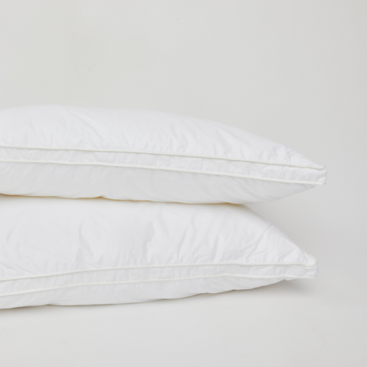 2 ALMOHADAS + 2 FUNDAS DE SEDA NATURAL IVORY