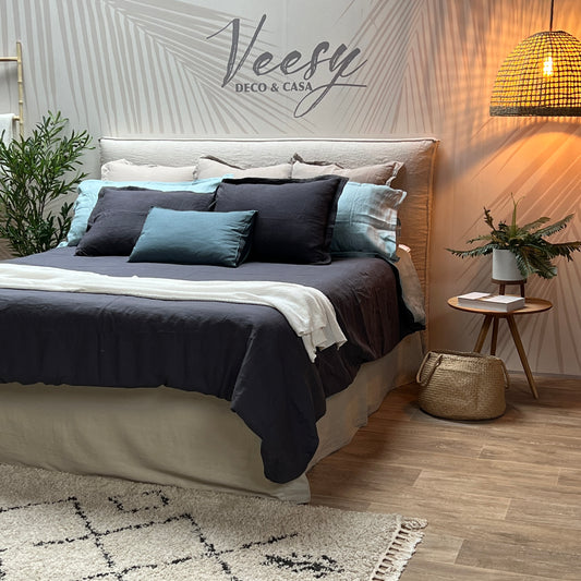 FUNDA ALMOHADA GRIS GRAFITO