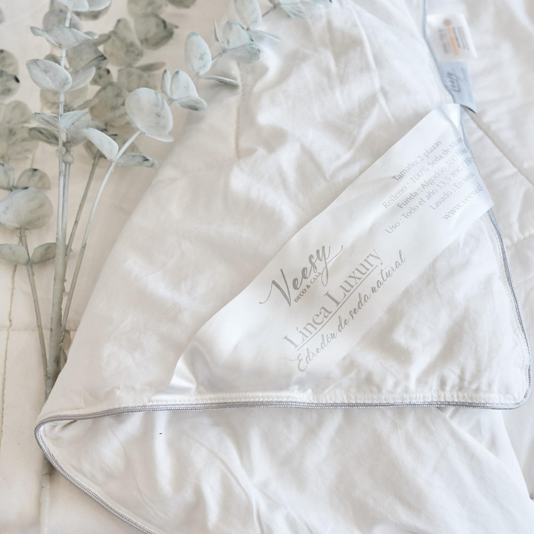 EDREDÓN DE SEDA NATURAL DE VERANO