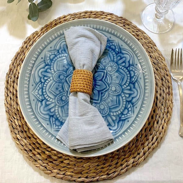 Servilletero rattan