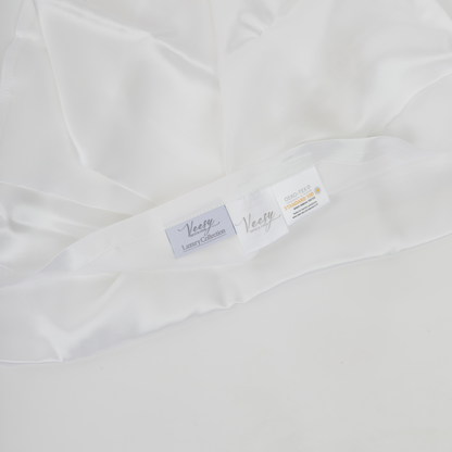 2 ALMOHADAS DE SEDA NATURAL + 2 FUNDAS DE SEDA NATURAL BLANCO