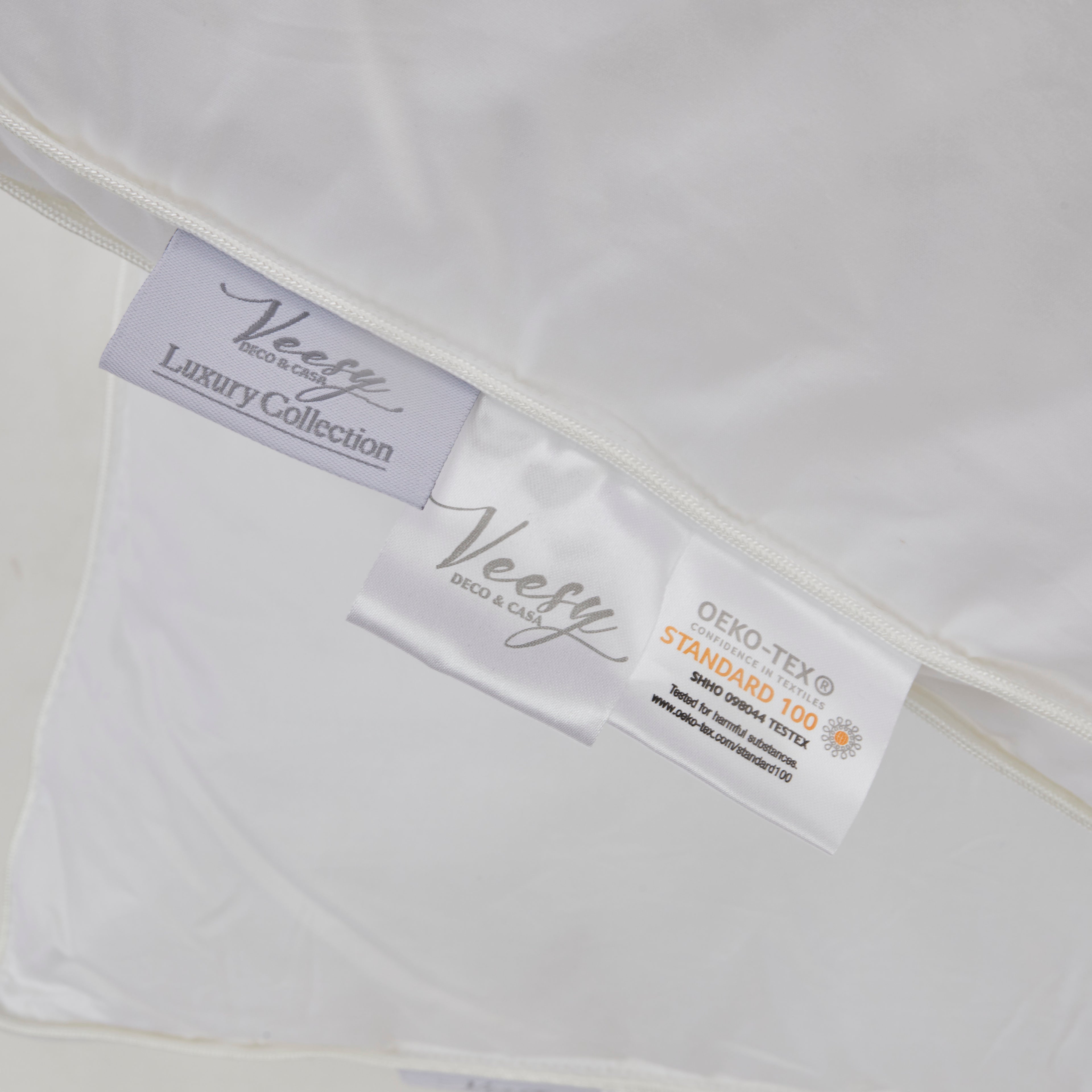 etiquetas almohadas de seda