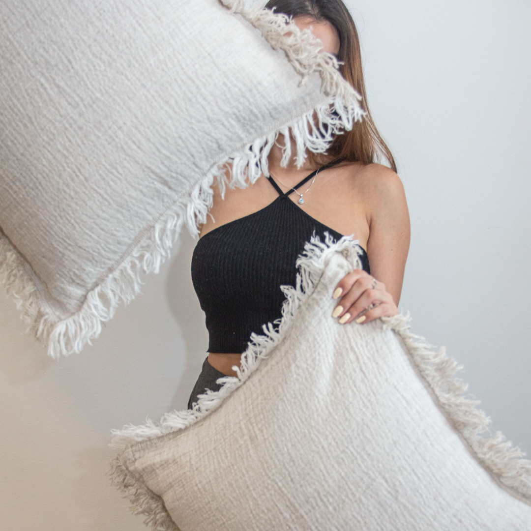 COJIN AURA LINO GRUESO 60X60