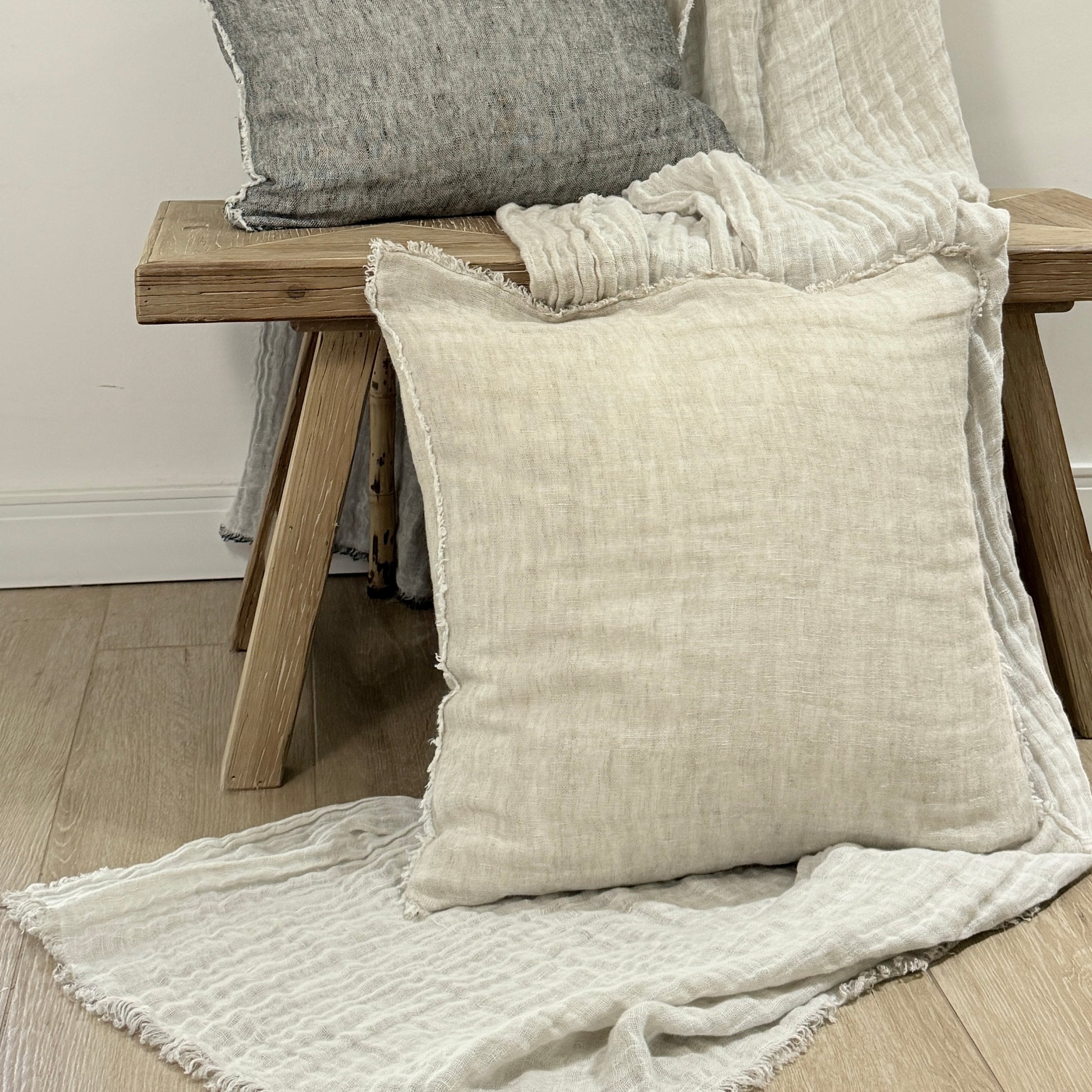 MANTA FREYA LINO GASA REVERSIBLE