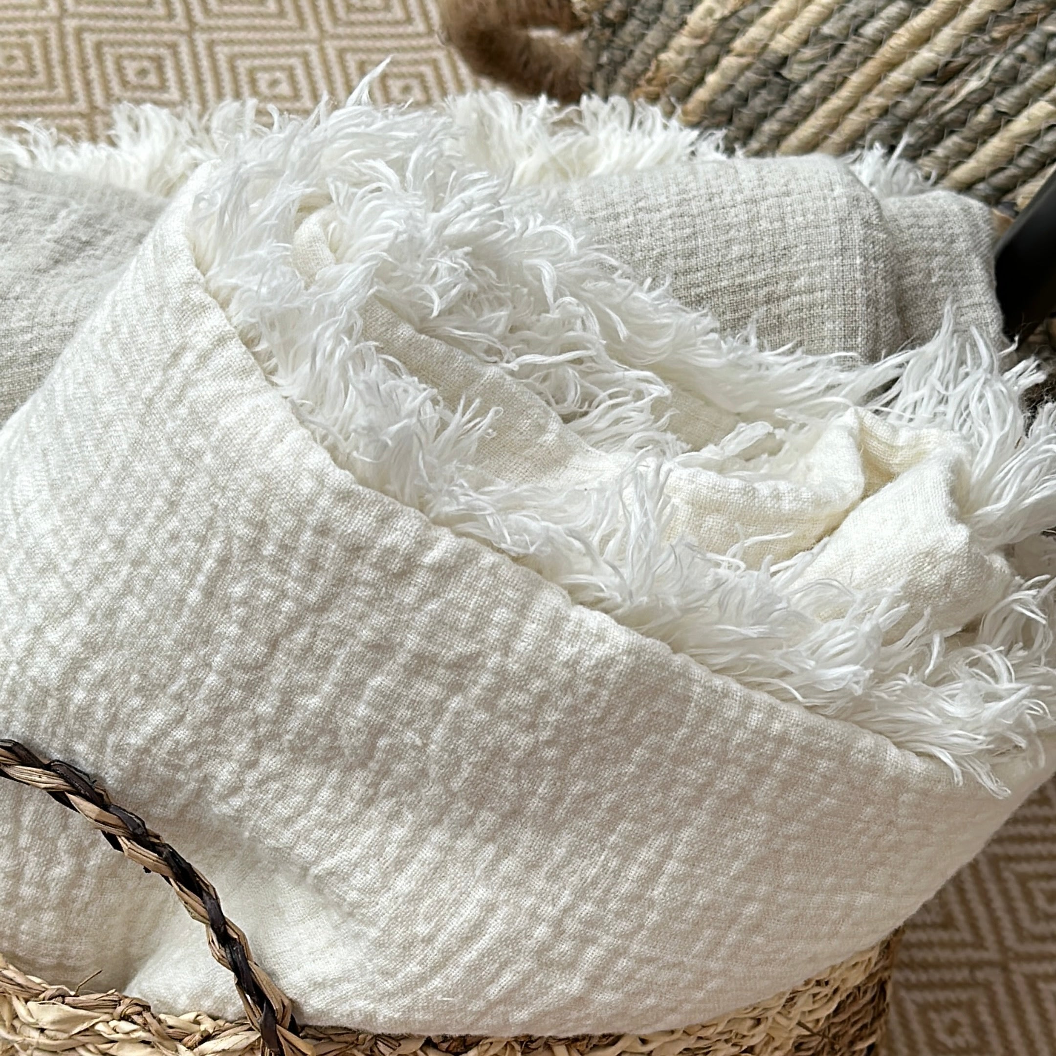 MANTAS 100% LINO DE ALTO GRAMAGE