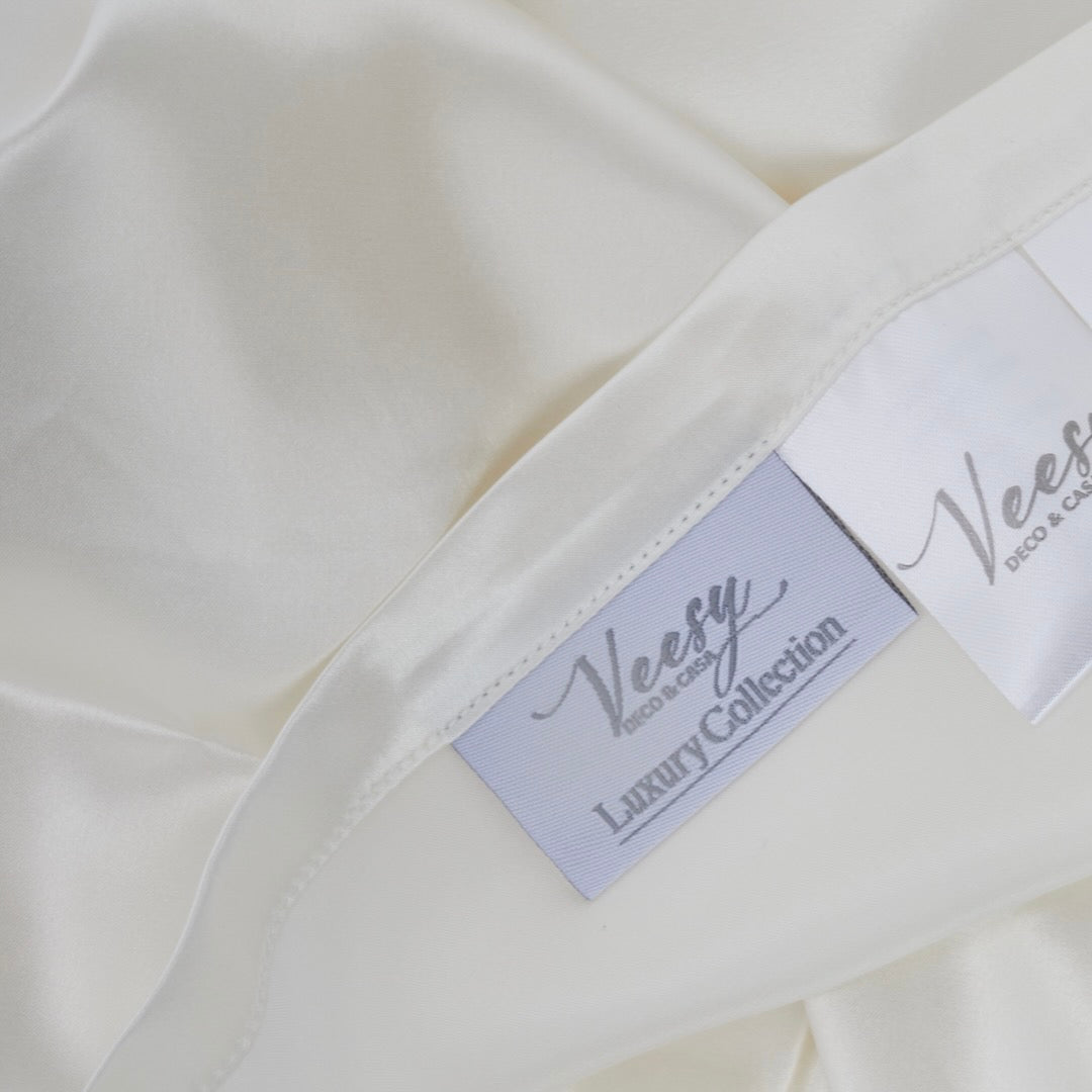 PACK DE 2 FUNDAS DE ALMOHADA DE SEDA NATURAL IVORY