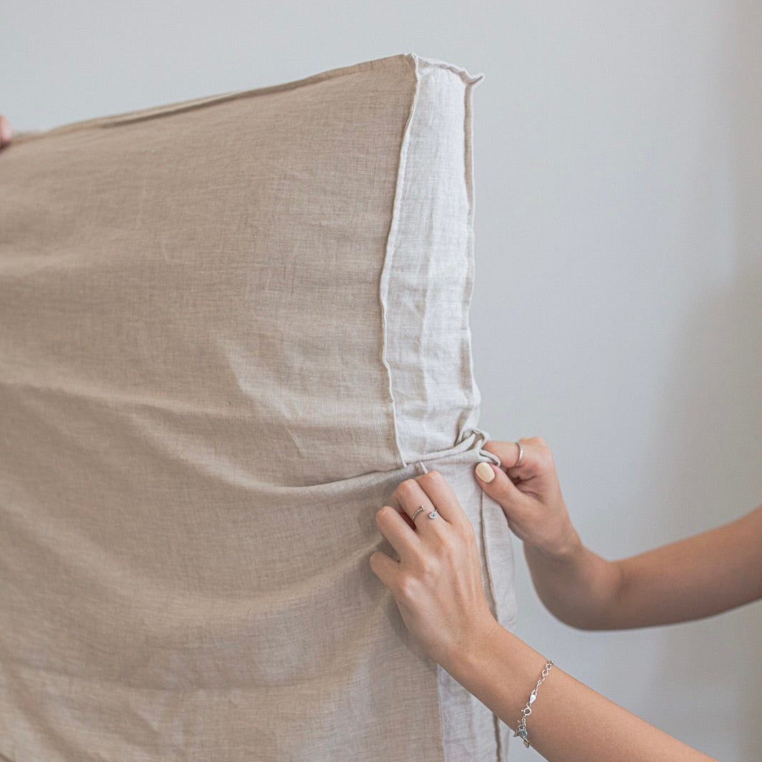 RESPALDO CON FUNDA DE LINO INTERCAMBIABLE MODELO FUELLE