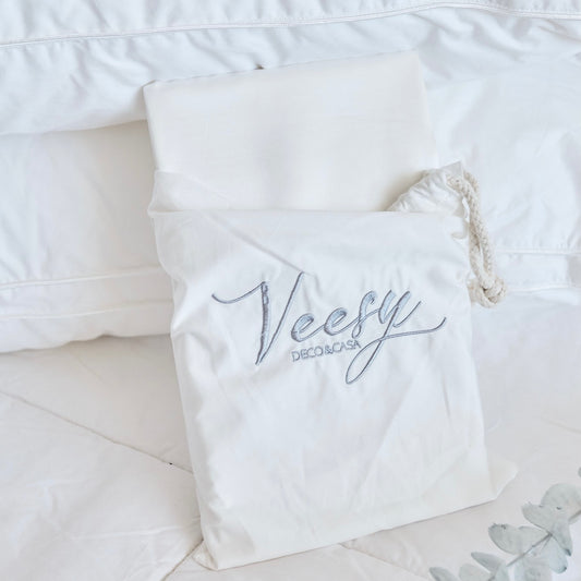 PACK 2 FUNDAS ALMOHADAS SEDA NATURAL BLANCO