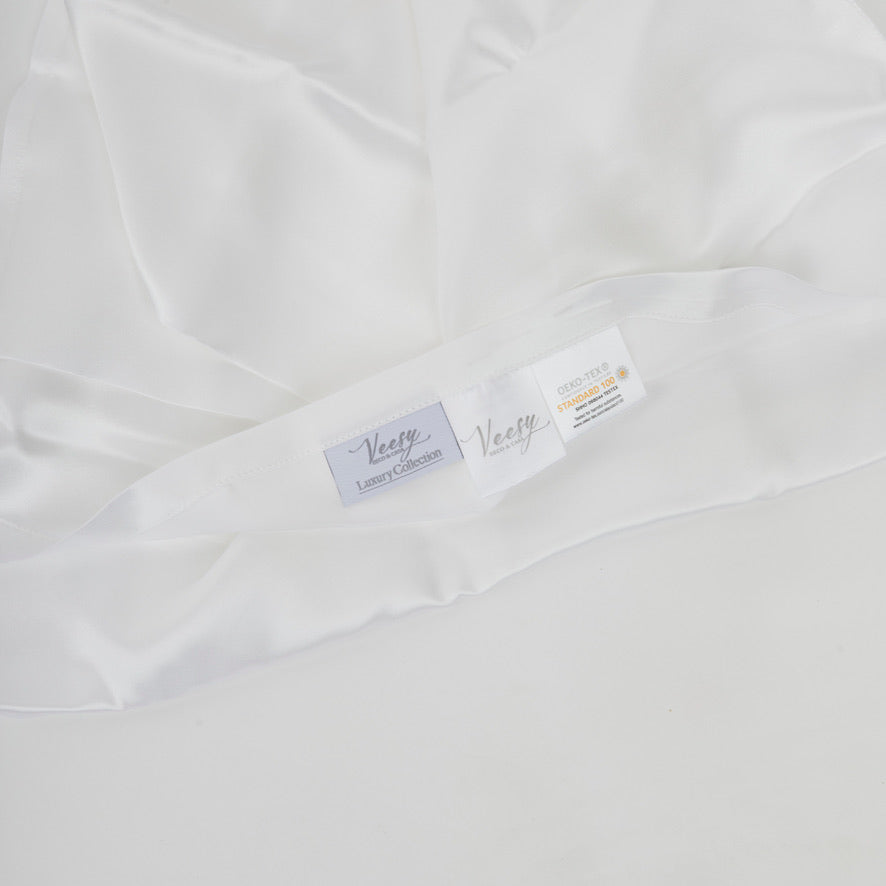 PACK 2 FUNDAS ALMOHADAS SEDA NATURAL BLANCO