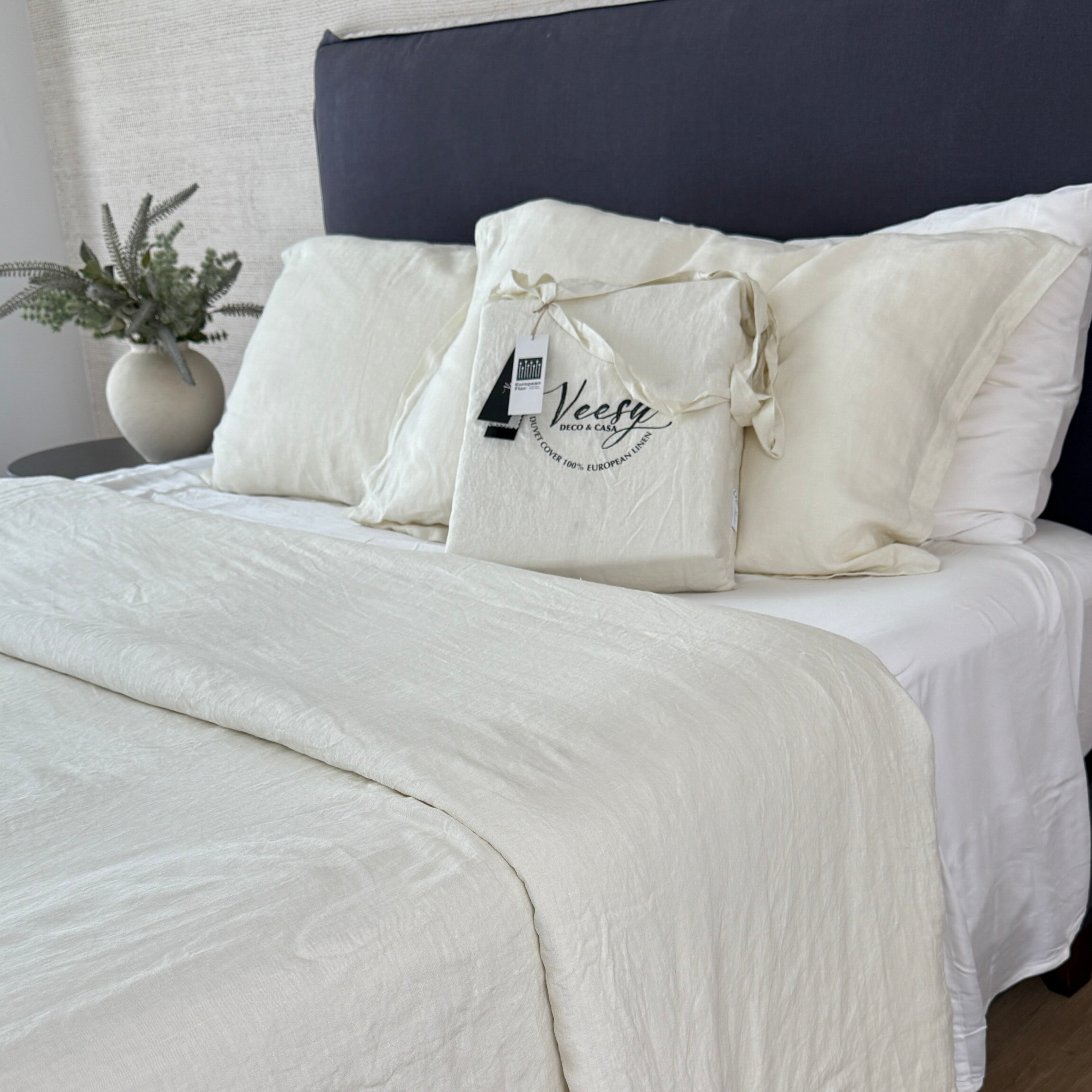 cubre plumon lino veesy