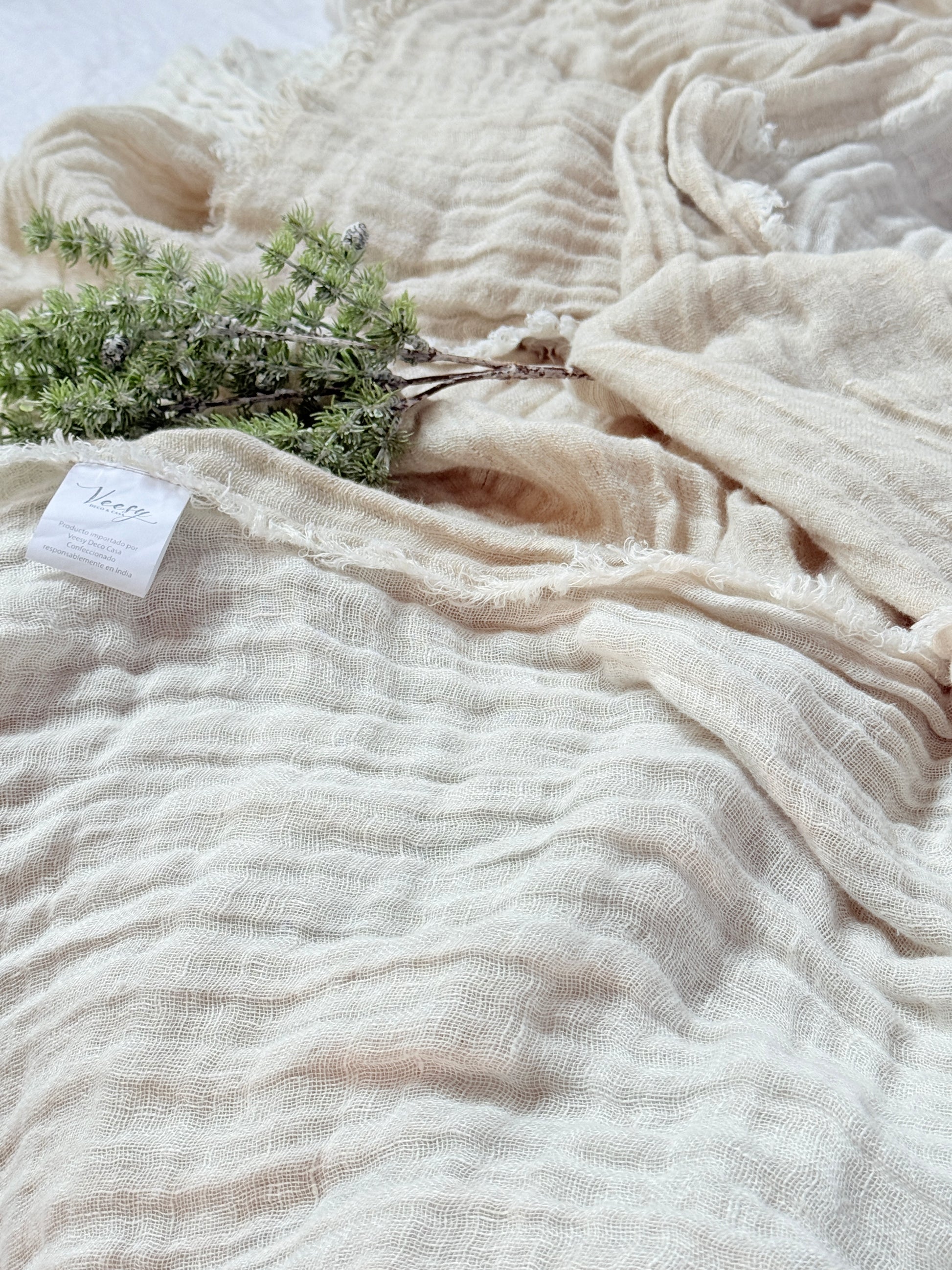 MANTA FREYA LINO GASA REVERSIBLE