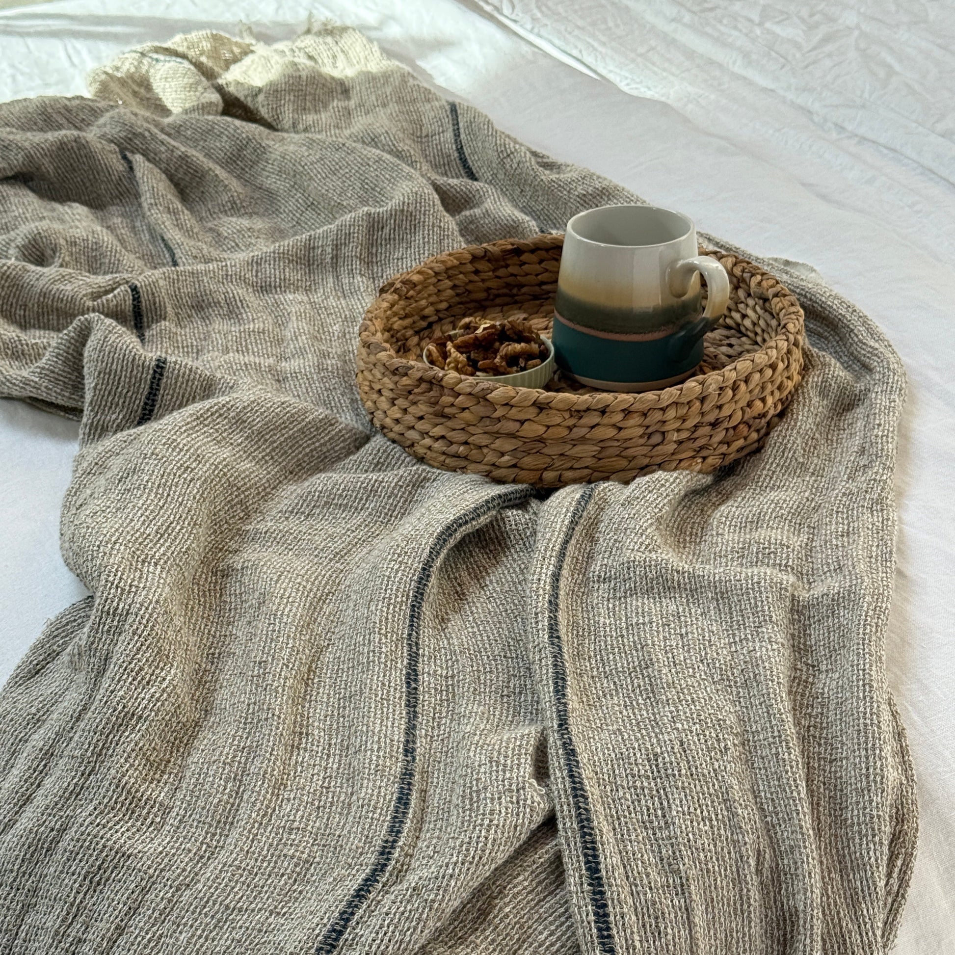 MANTA JUNO MIX LINO Y ALGODON