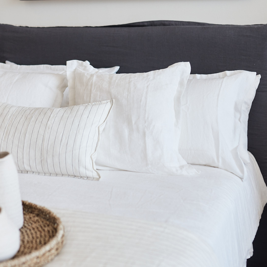 FUNDA ALMOHADA LINO BLANCO