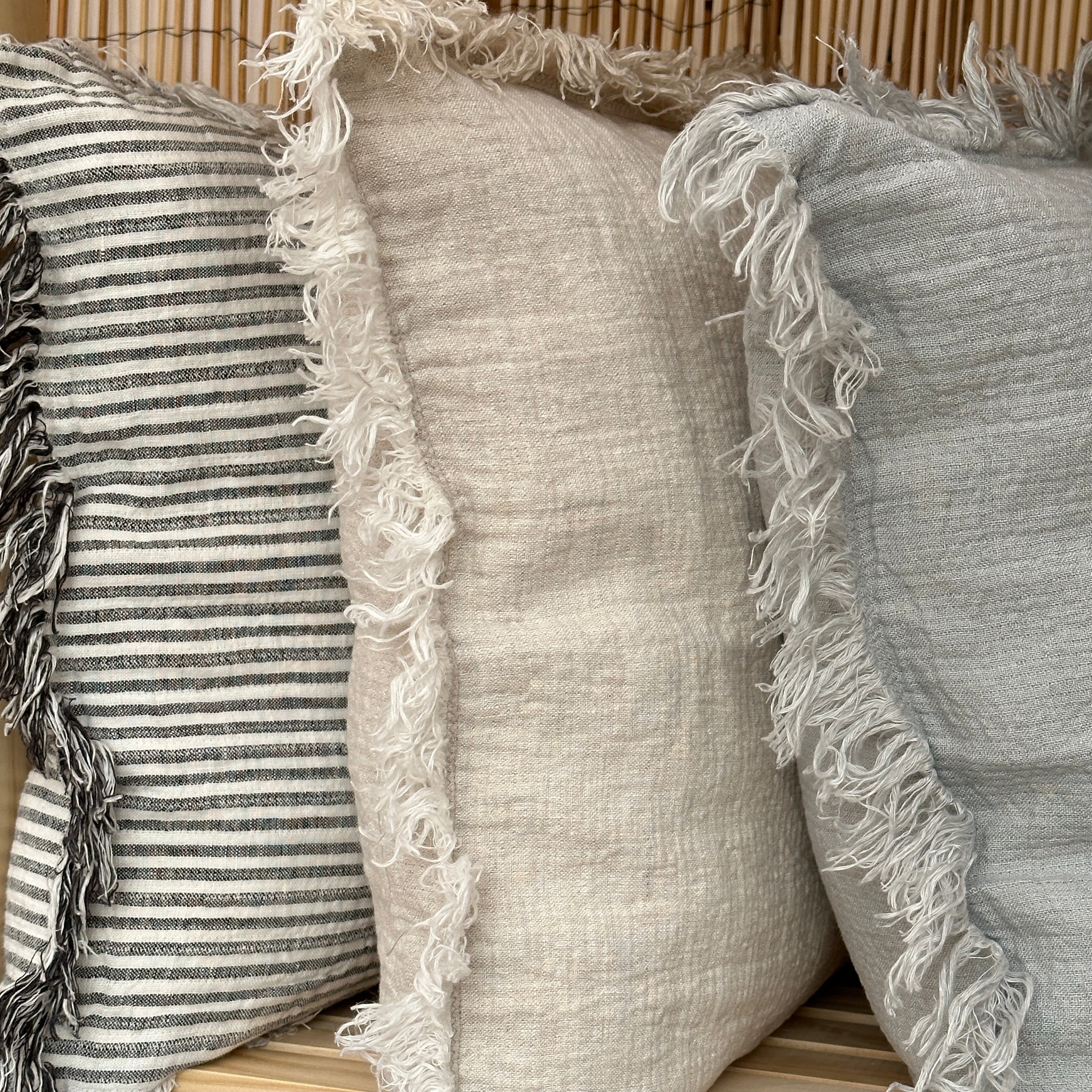 COJÍN AURA LINO GRUESO 50X50 cm