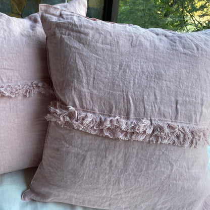 COJÍN LINO TAIT FLECOS 50X50 cm