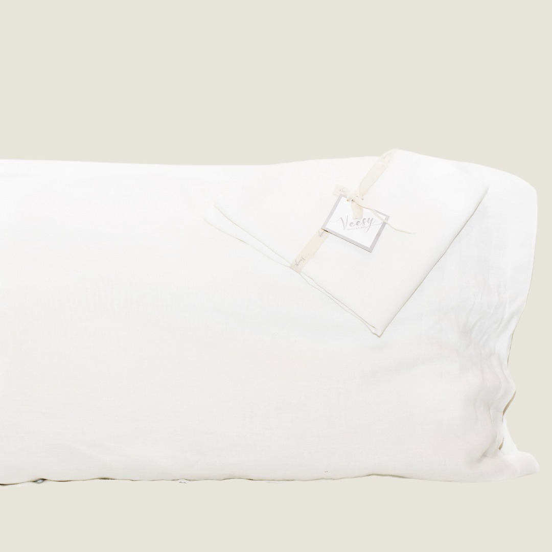 FUNDA ALMOHADA LINO BLANCO