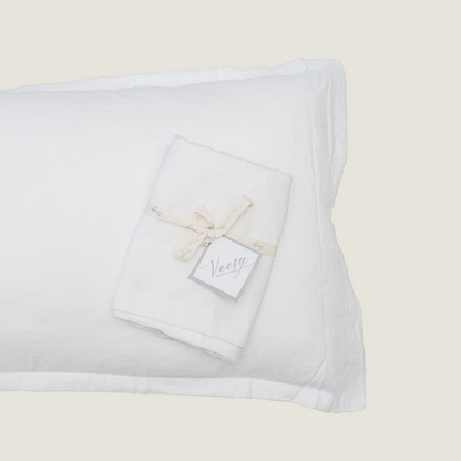FUNDA ALMOHADA LINO BLANCO