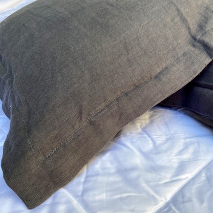 FUNDA ALMOHADA GRIS GRAFITO