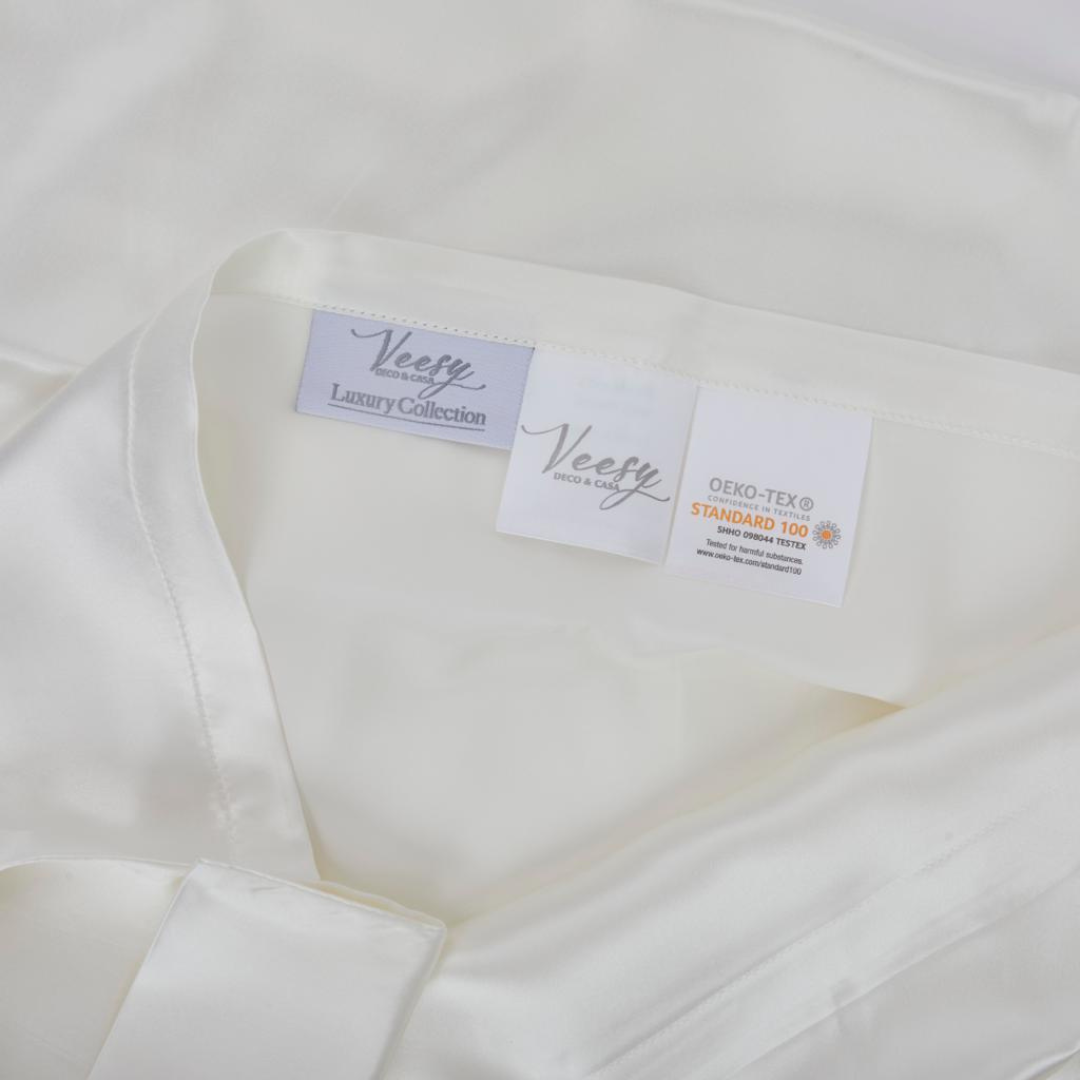 FUNDA DE ALMOHADA DE SEDA NATURAL IVORY - EDICIÓN LIMITADA