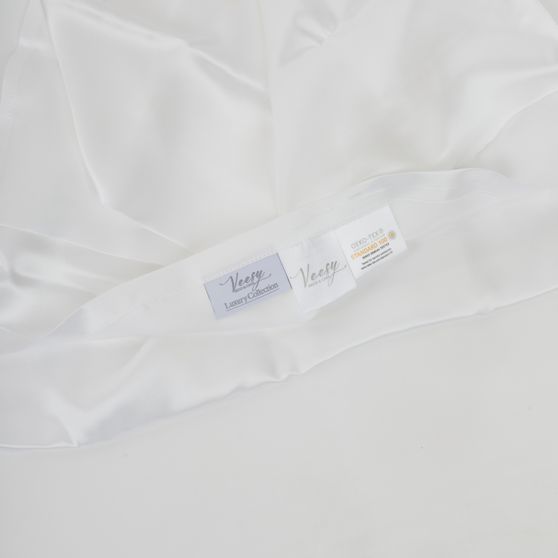 FUNDA DE ALMOHADA DE SEDA NATURAL BLANCO - EDICIÓN LIMITADA