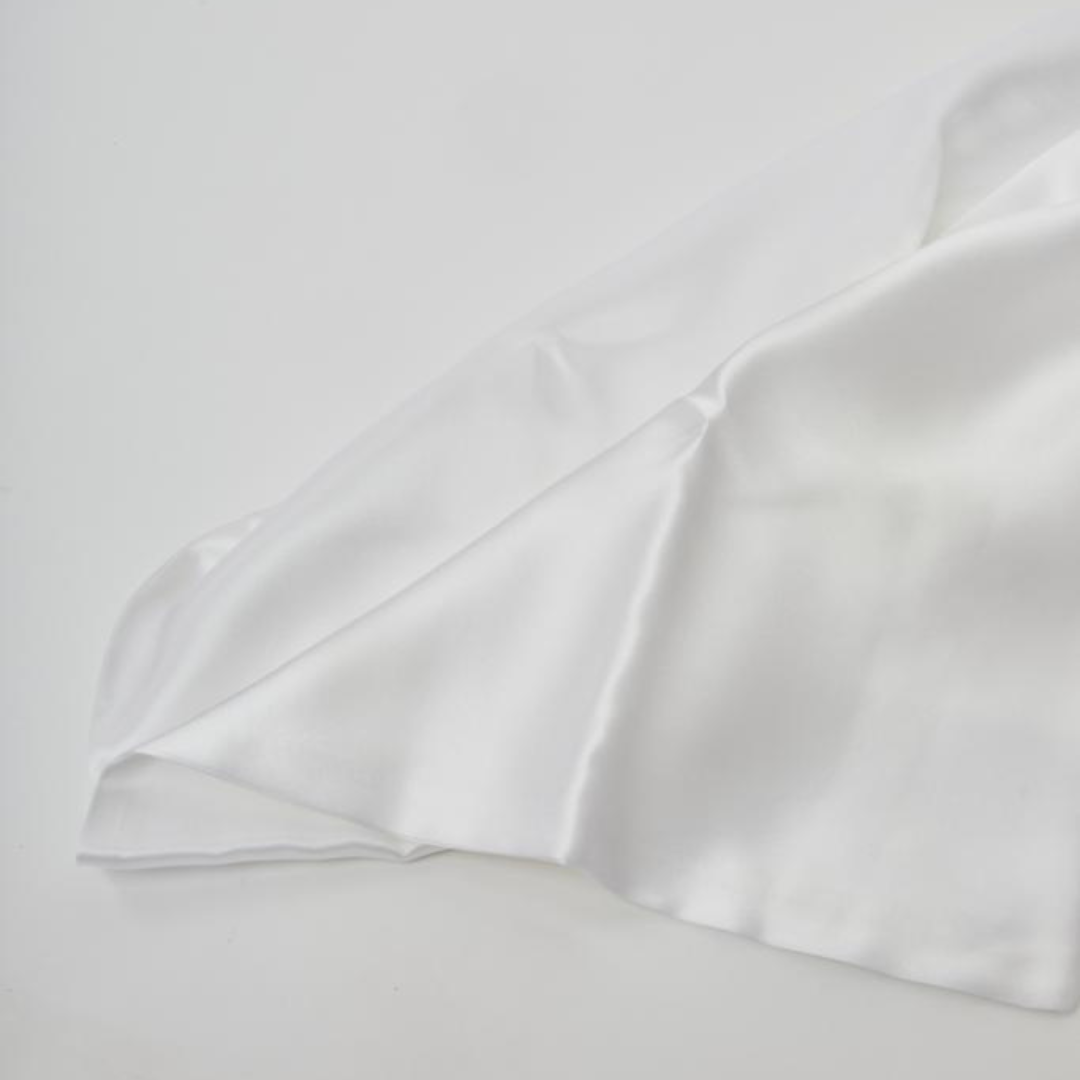 FUNDA DE ALMOHADA DE SEDA NATURAL BLANCO - EDICIÓN LIMITADA