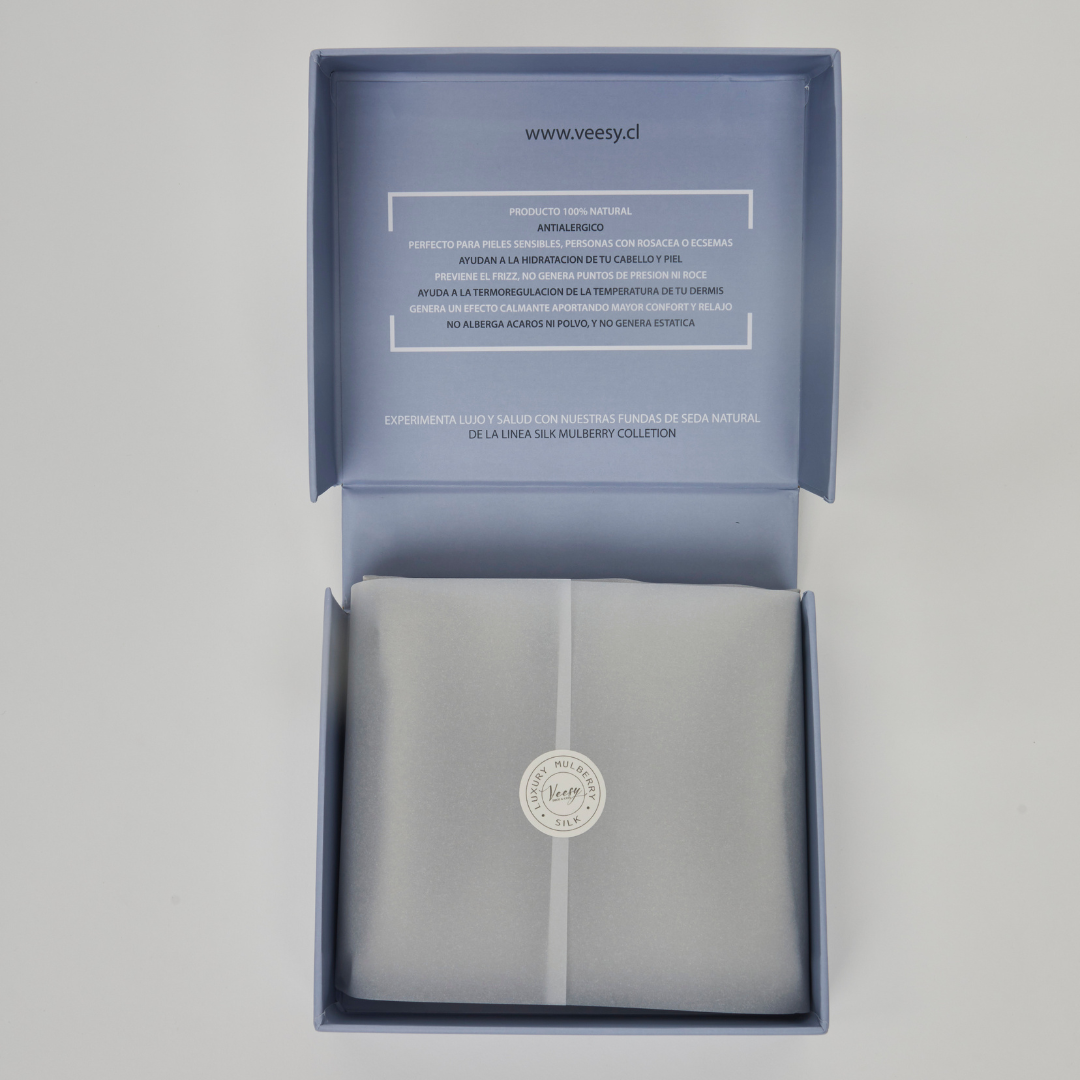 FUNDA DE ALMOHADA DE SEDA NATURAL GRIS - EDICIÓN LIMITADA