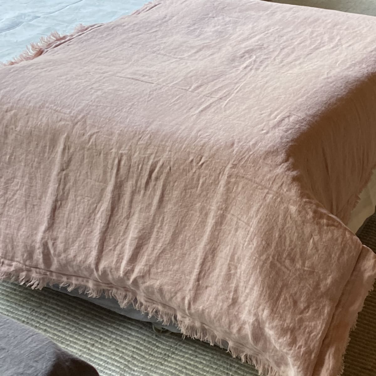 PIECERA LINO ACOLCHADA PALO ROSA