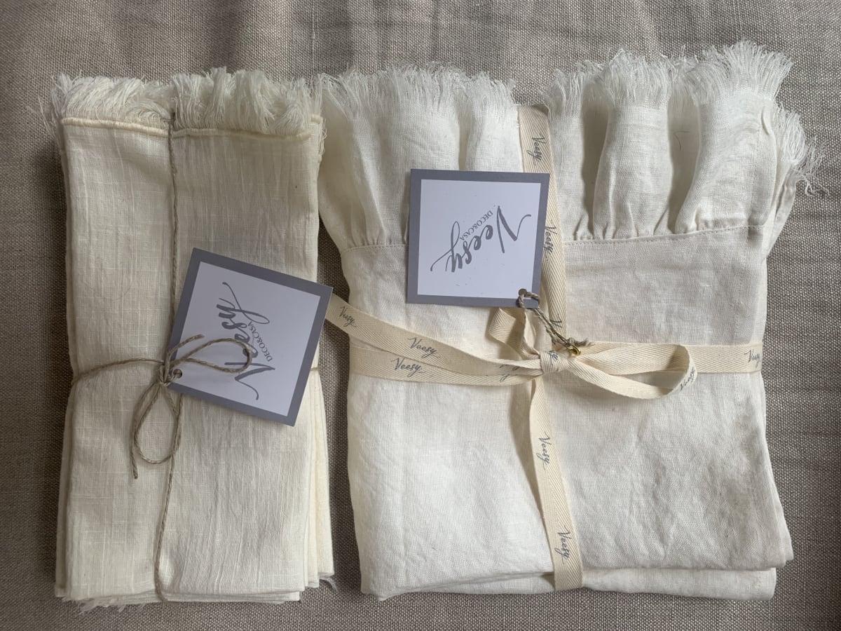 SET DE SERVILLETAS DE LINO MODELO HARMONY 50X50 cm