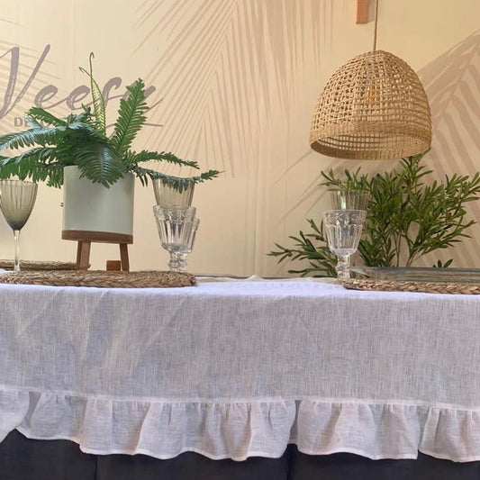 Mantel Lino Flora
