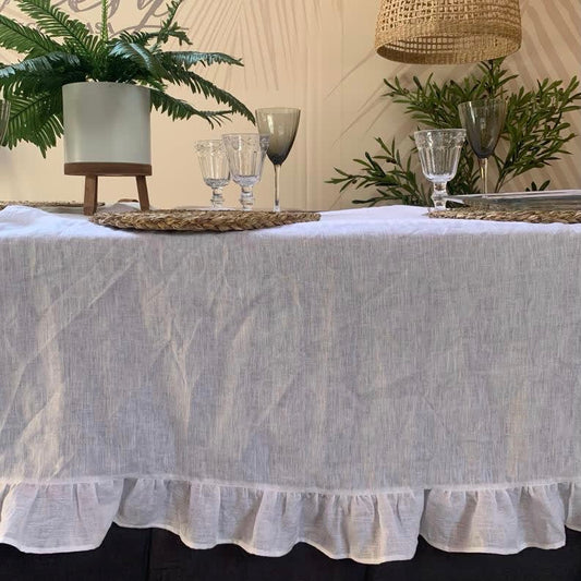 Mantel Lino Flora